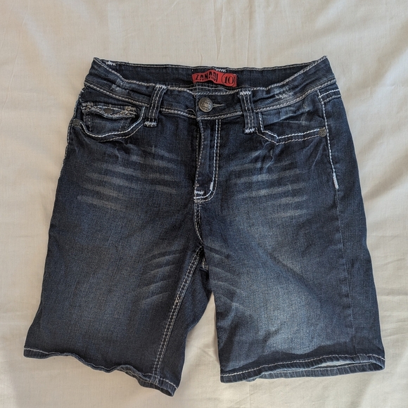 Zana Di Blue High Waist Denim Shorts Relaxed Fit - Picture 3 of 9